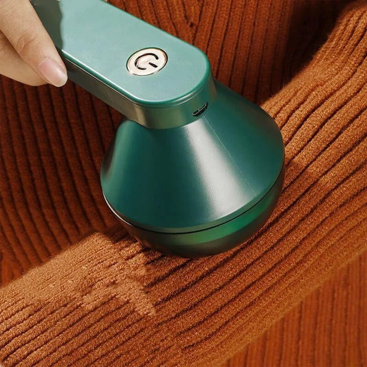 NovaLint™ - Quita pelusas recargable verde
