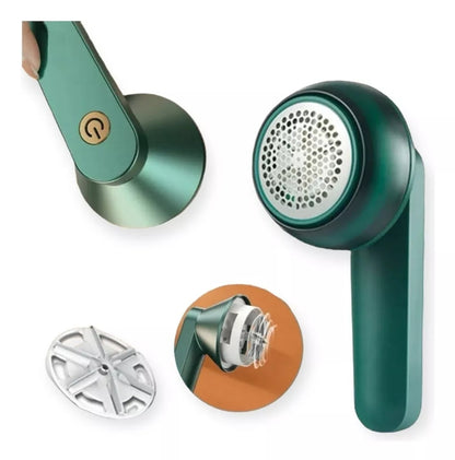 NovaLint™ - Quita pelusas recargable verde