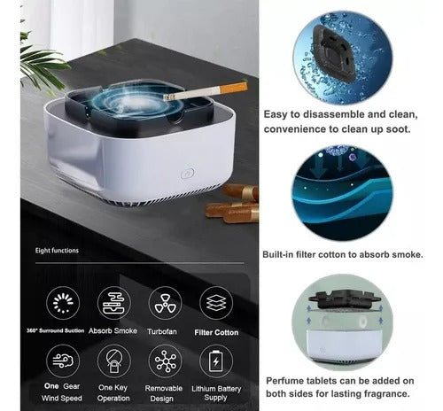 AeroPurex™ - Cenicero Purificador Portátil