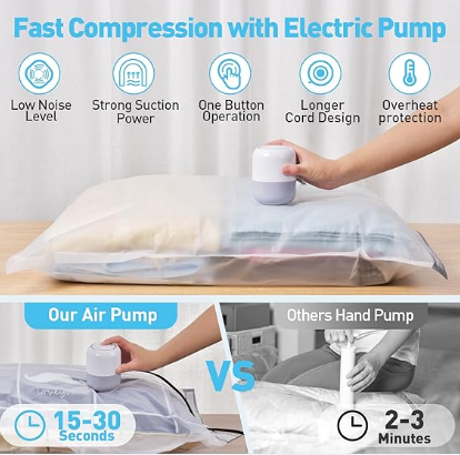 CompressIQ™ - Bomba para comprimir al vacío + 5 bolsas de regalo