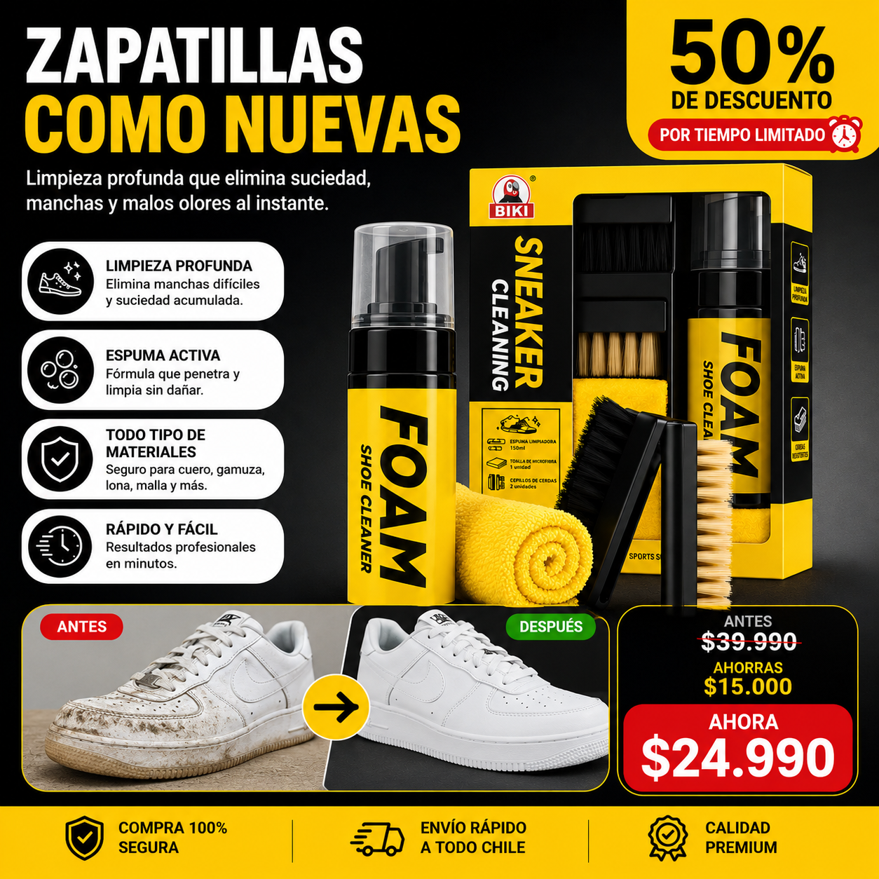 CleanForce X™ - Kit De Limpieza Zapatillas