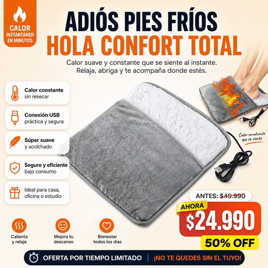 ThermaNest™ - Manta Calentador Pies Multiusos USB