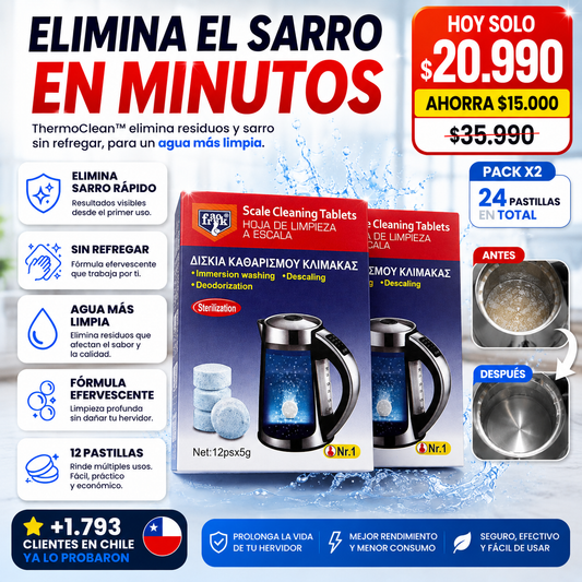 ThermoClean™ - PACK PASTILLA PARA HERVIDOR ANTI SARRO