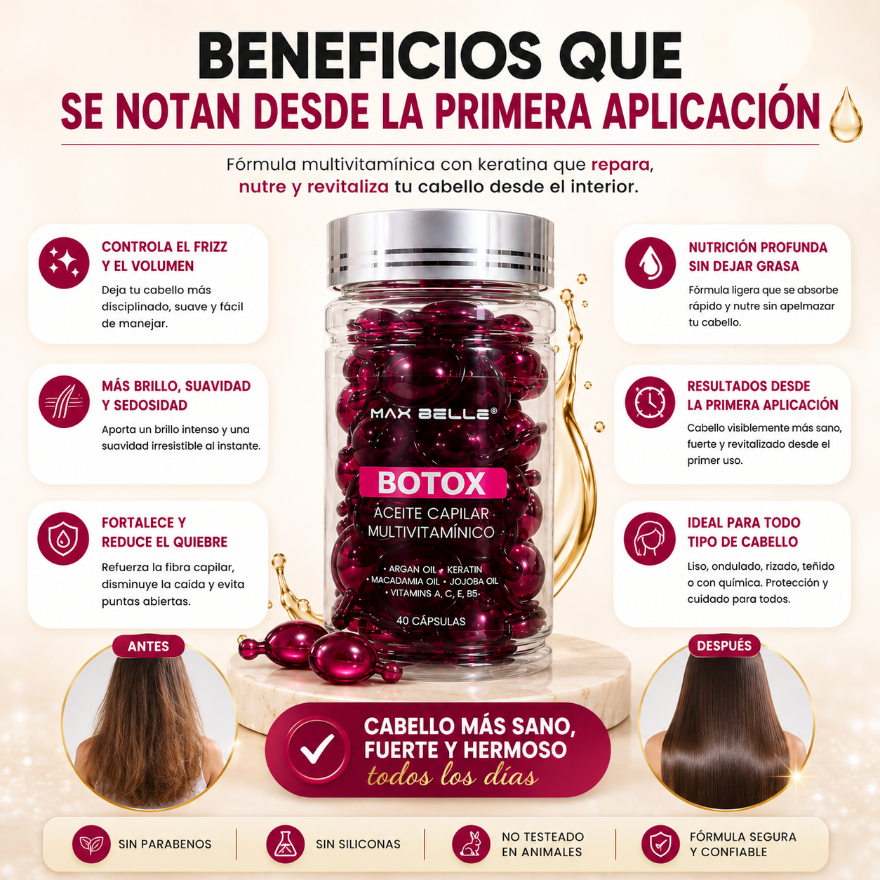 Aceite Capilar Multivitamínico Botox