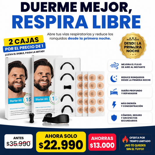 AerionX™ - Tratamiento mensual PACK 30 Tiras Nasales Magnética