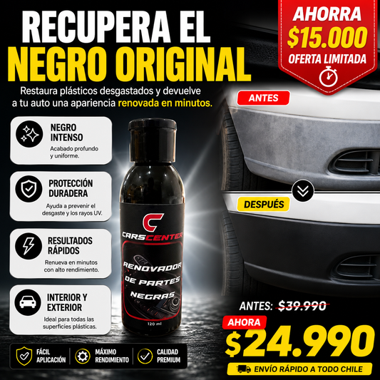 BlackFusion™ - RESTAURADOR AUTO PARTES NEGRAS