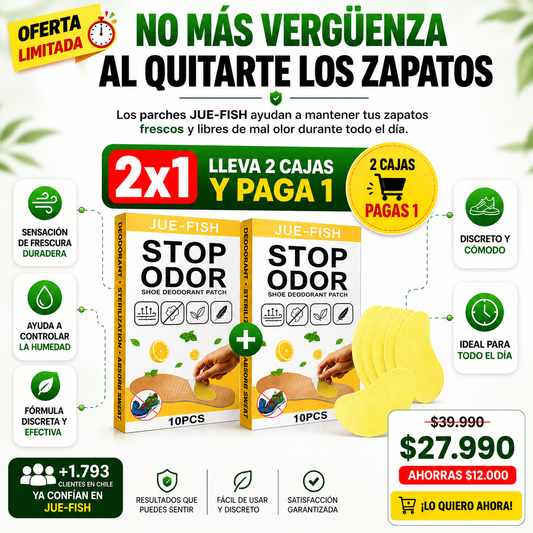 FreshCore™ - Lleva 2 x 1 caja  de parches para el olor de pies